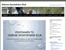 Tablet Screenshot of odensesportsfiskerklub.dk